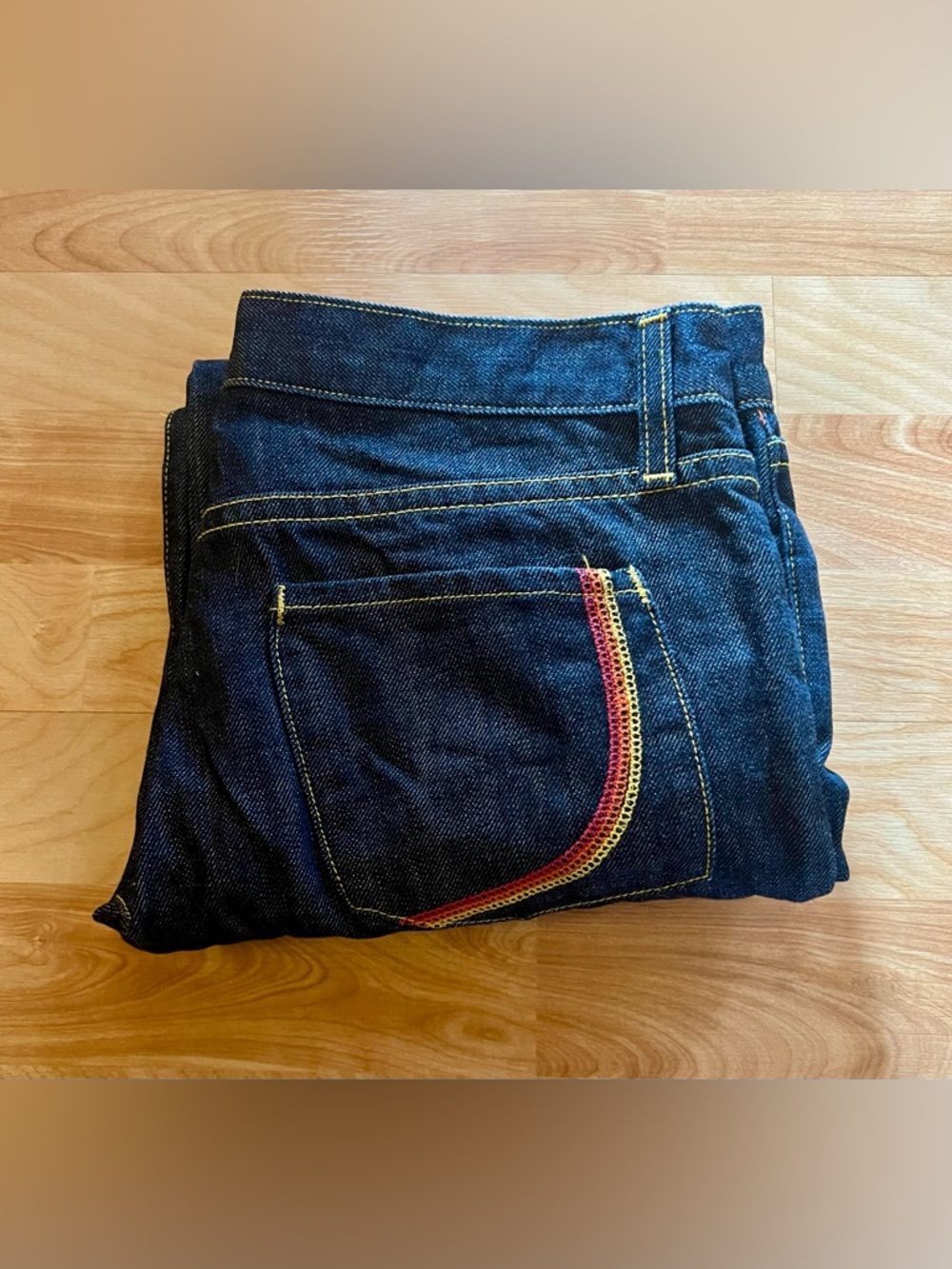 Vintage paper denim cloth jeans